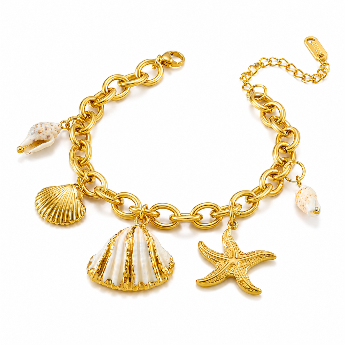 Shell Charm Bracelet