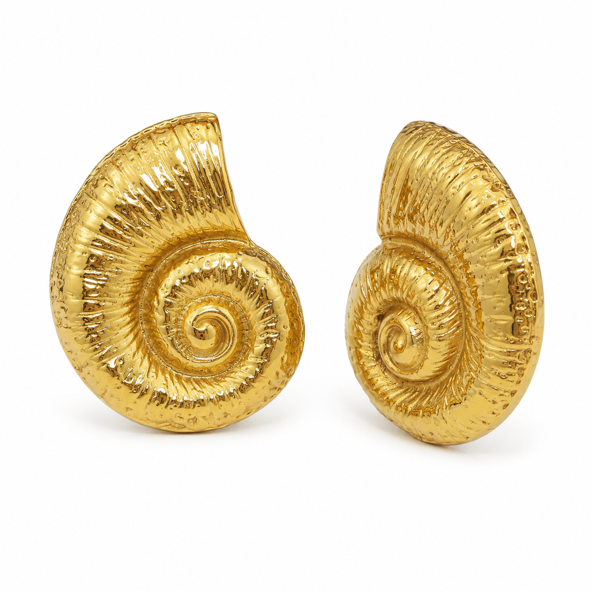 Gold Seashell Earrings