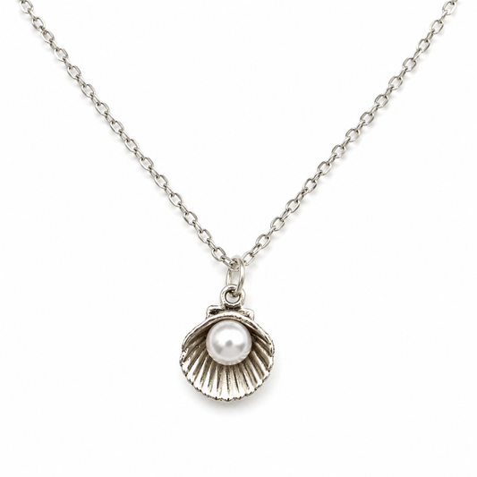 Silver Seashell Necklace