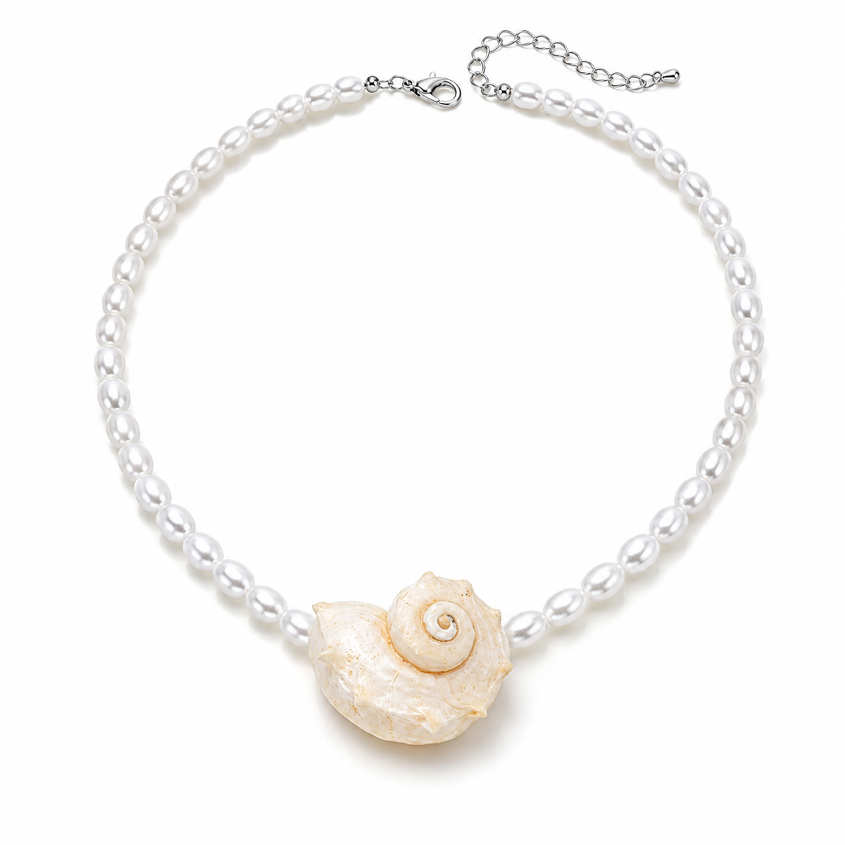 Pearl Necklace with Seashel