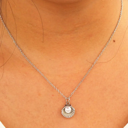 Silver Seashell Necklace
