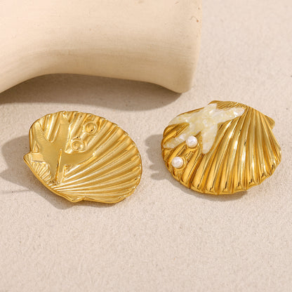 Gold Starfish Earrings