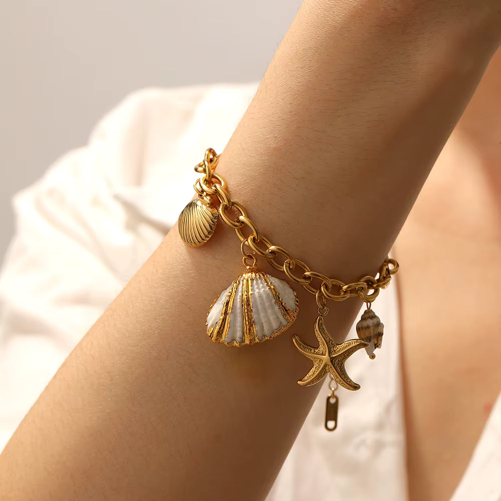 Shell Charm Bracelet