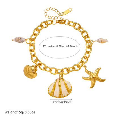 Shell Charm Bracelet