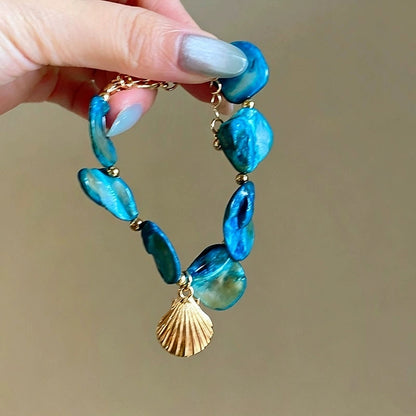 Blue Shell Bracelet