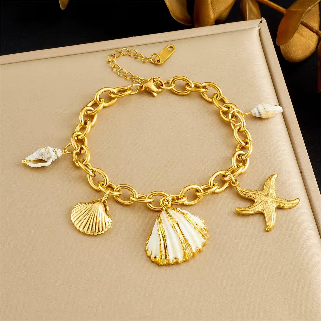 Shell Charm Bracelet