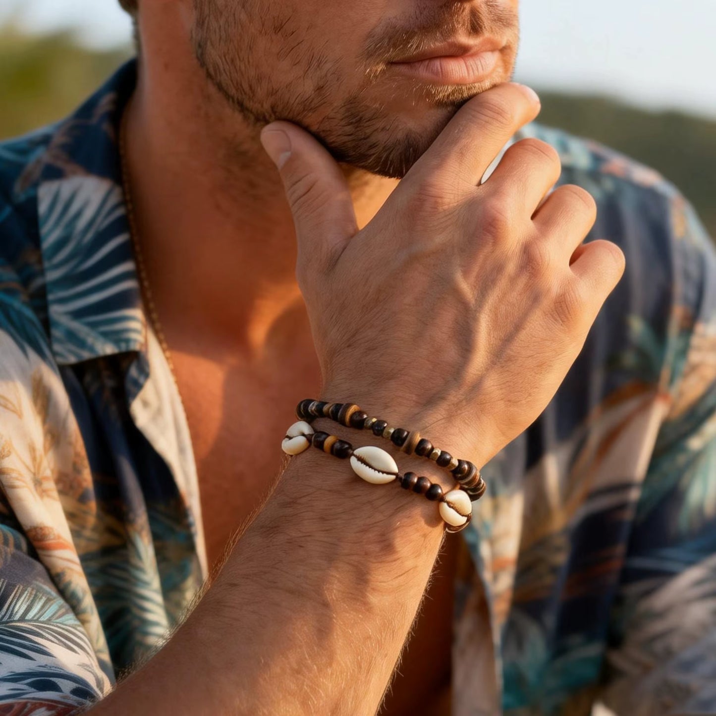 Shell Bead Bracelet