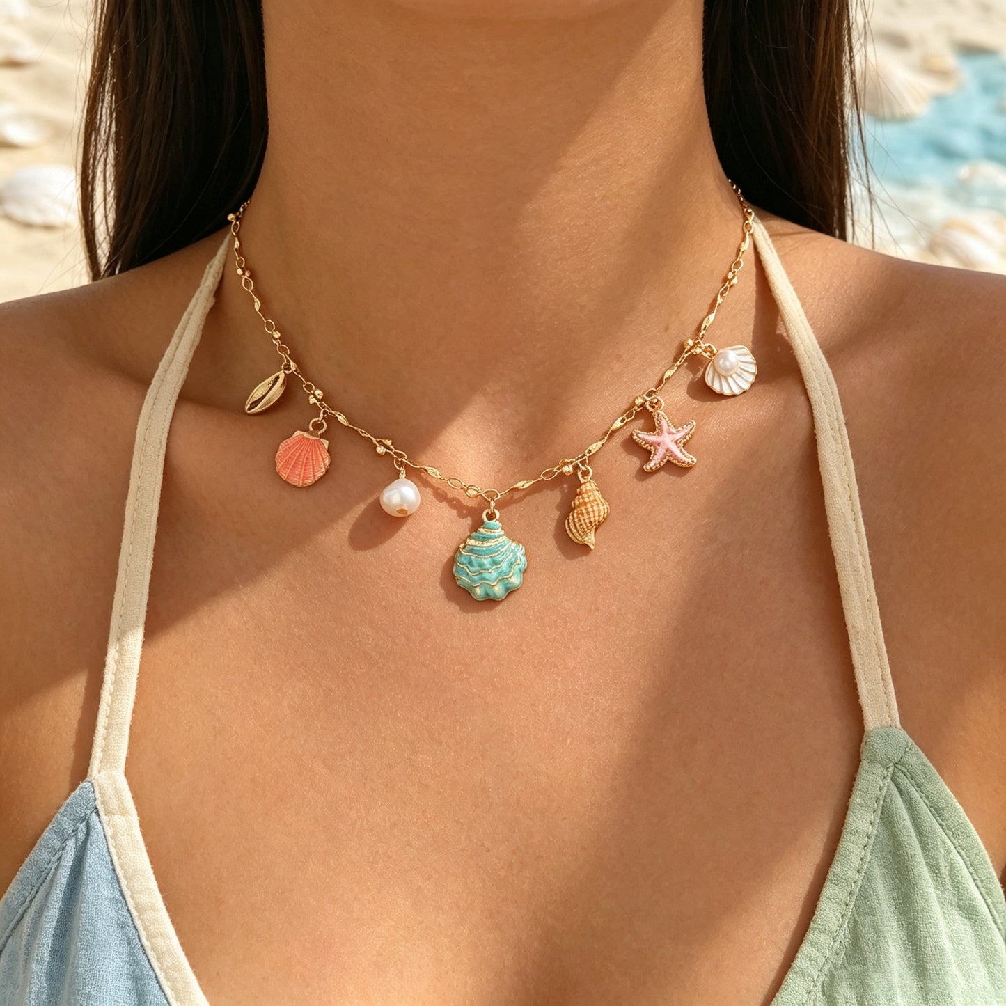Colorful Seashell Necklace