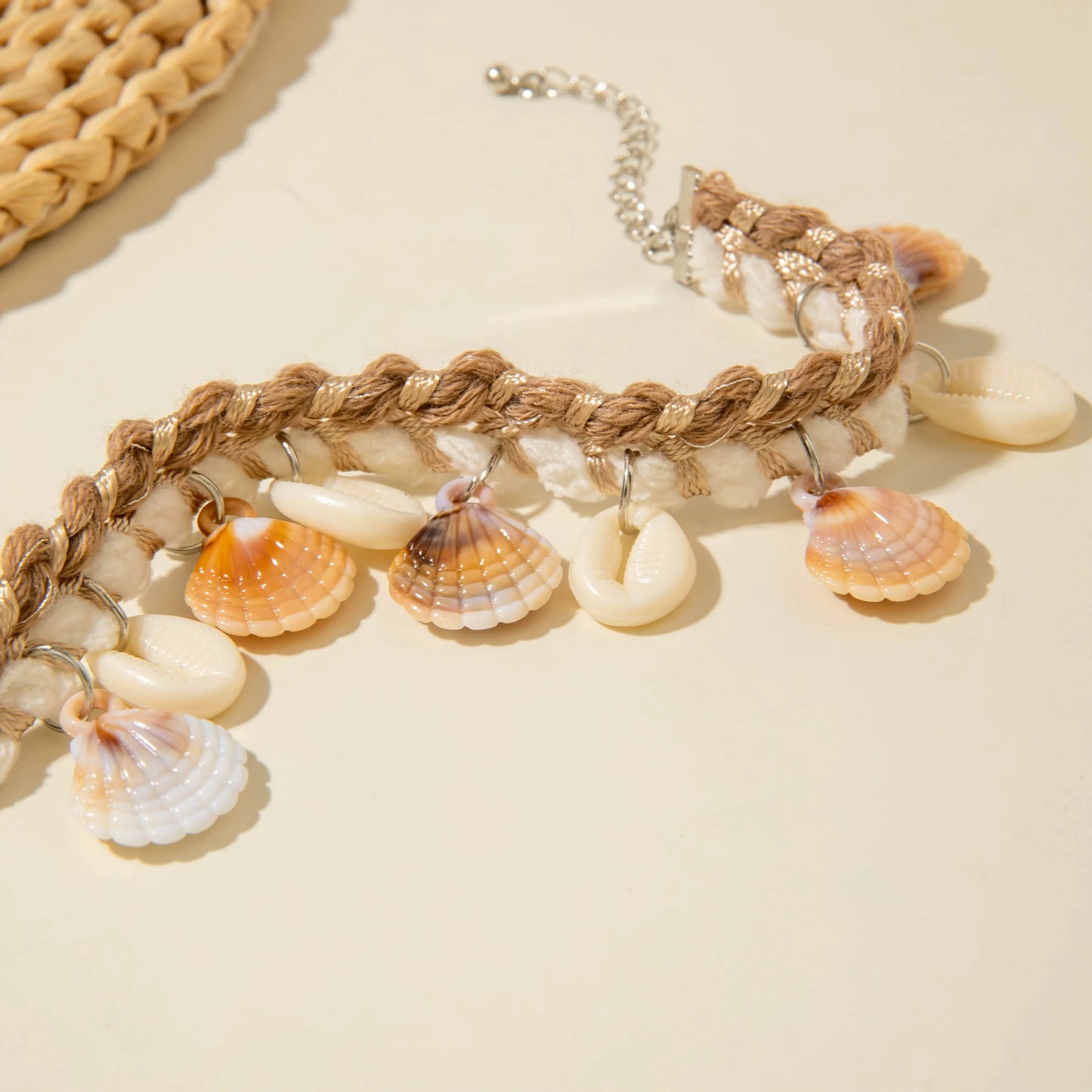 cowrie shell ankle bracelet
