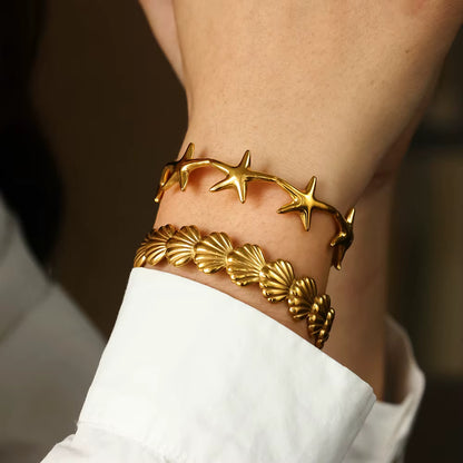Gold Shell Bracelet