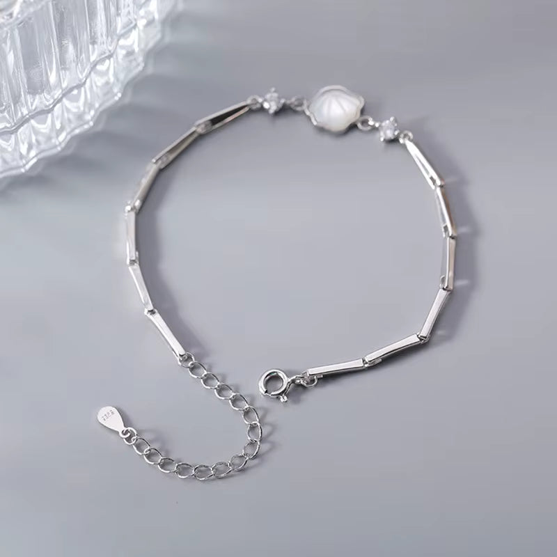 Sterling Silver Seashell Bracelet