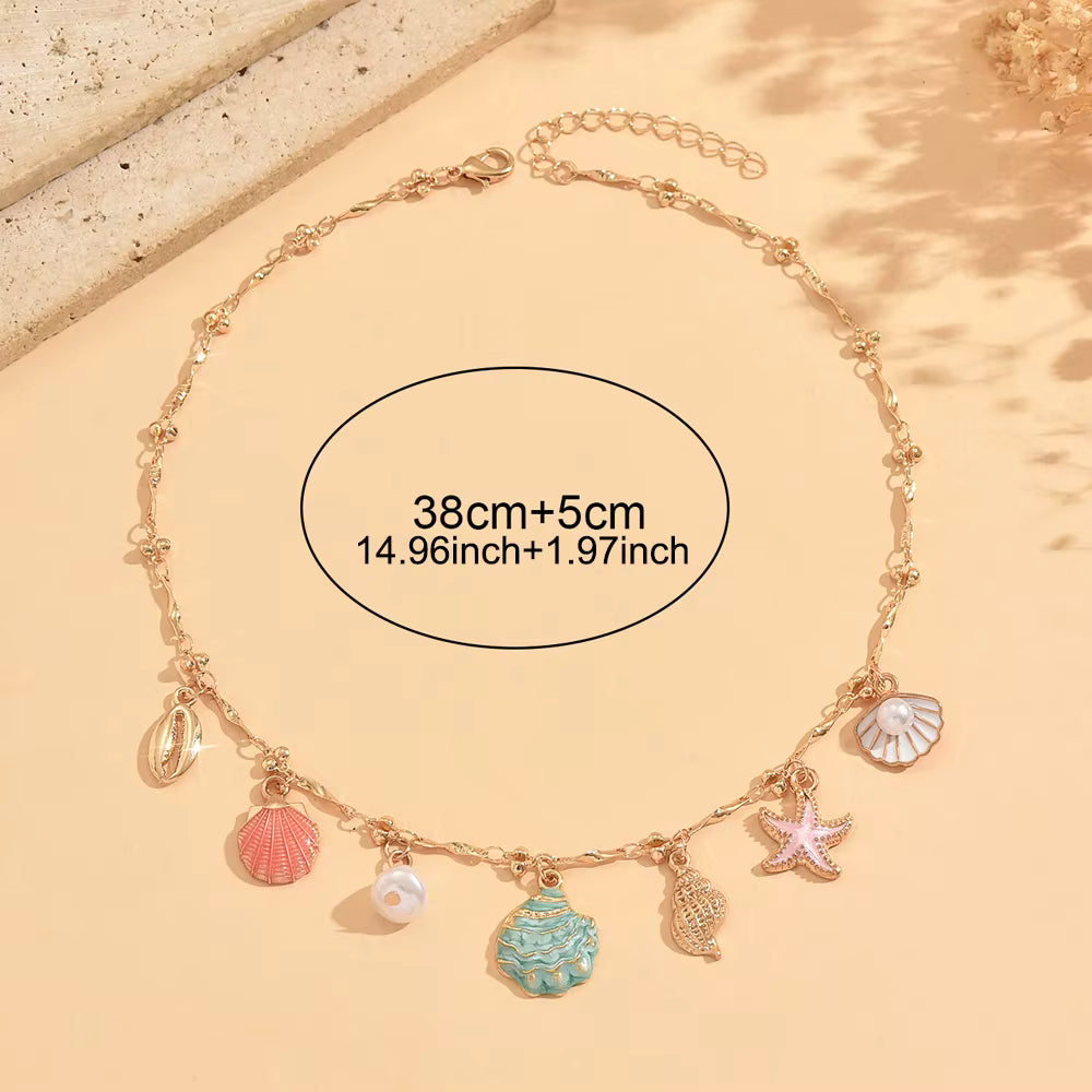 Colorful Seashell Necklace