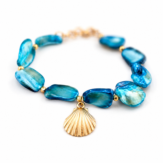 Blue Shell Bracelet